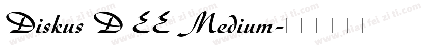 Diskus D EE Medium字体转换